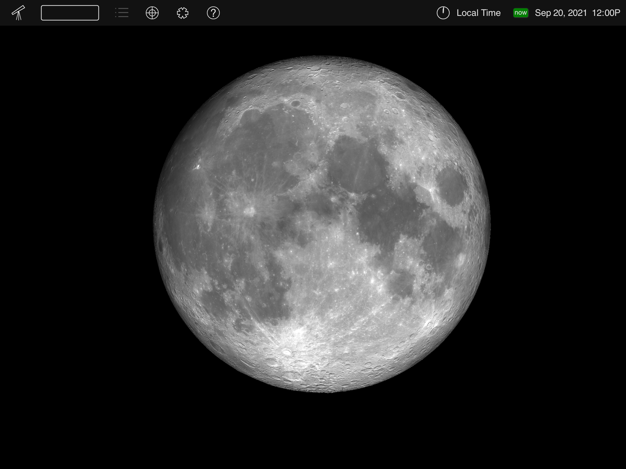 Moon on September 20, 2021