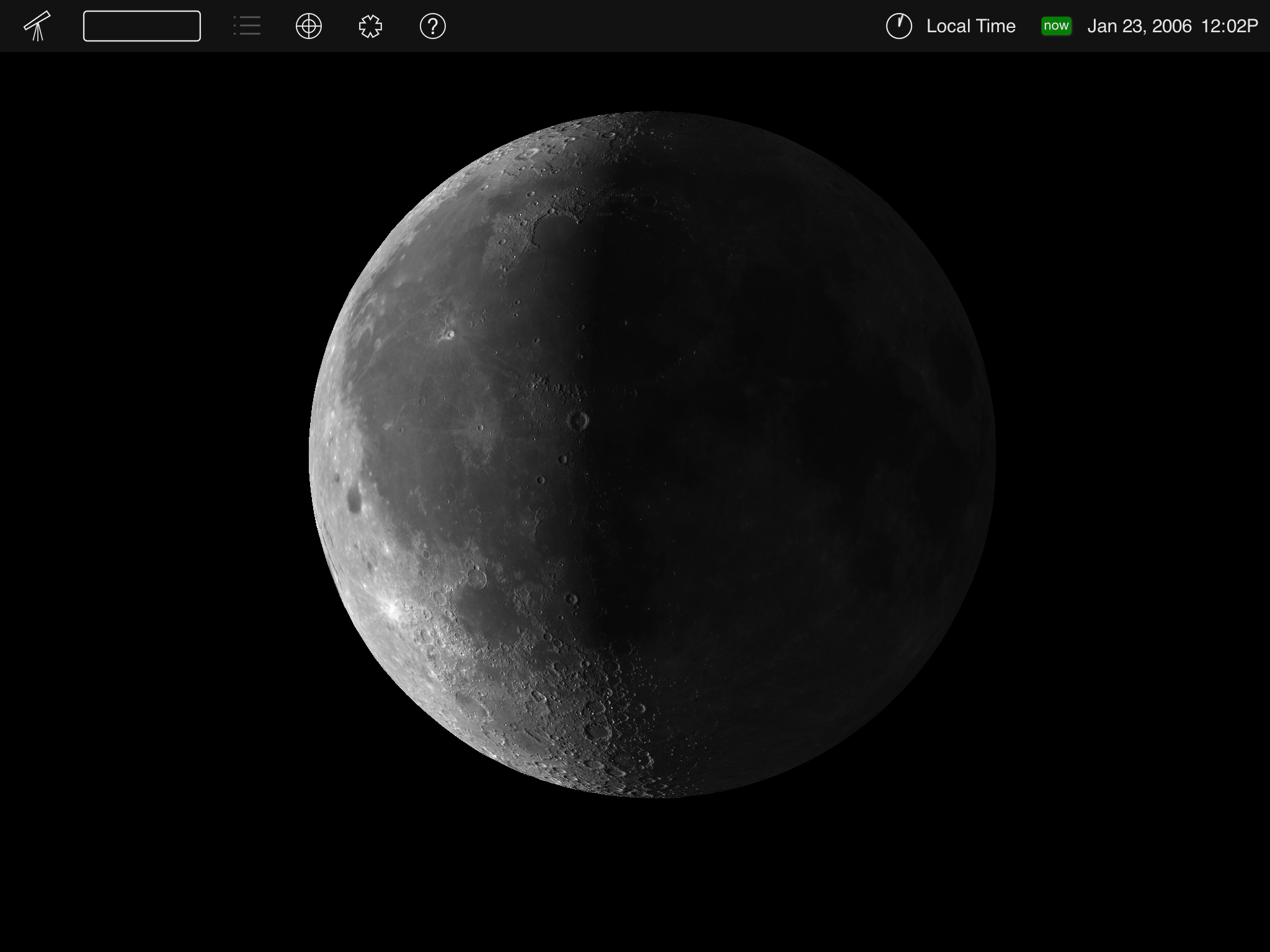 Moon on January 23, 2006