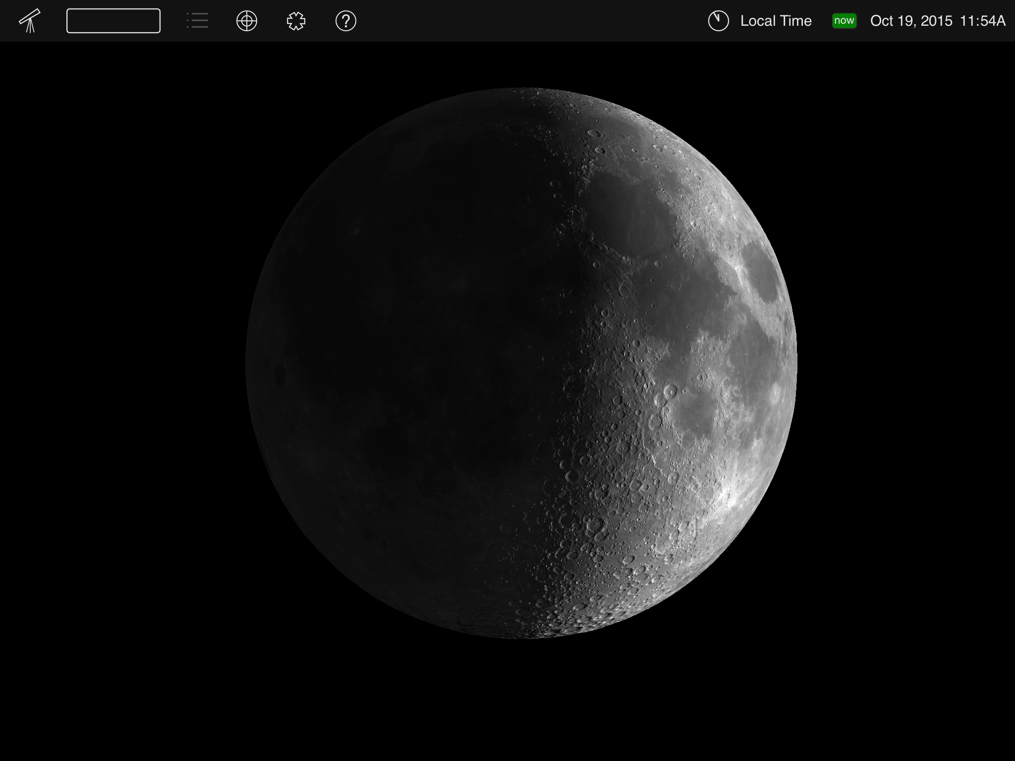 Moon on October 19, 2015