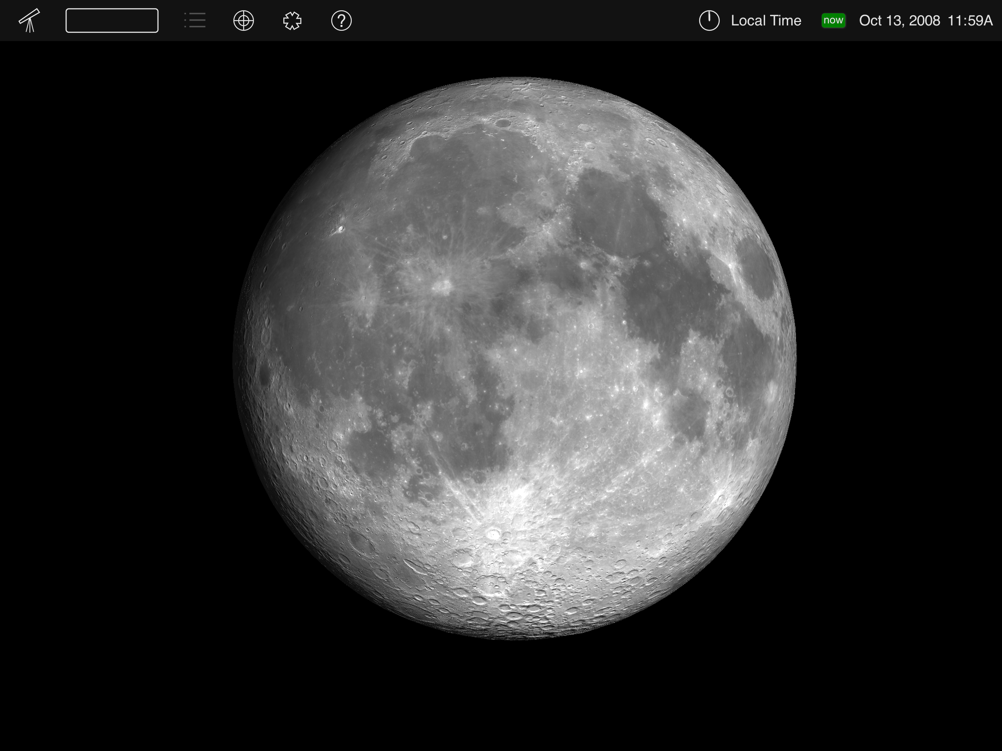 Moon on October 14, 2008