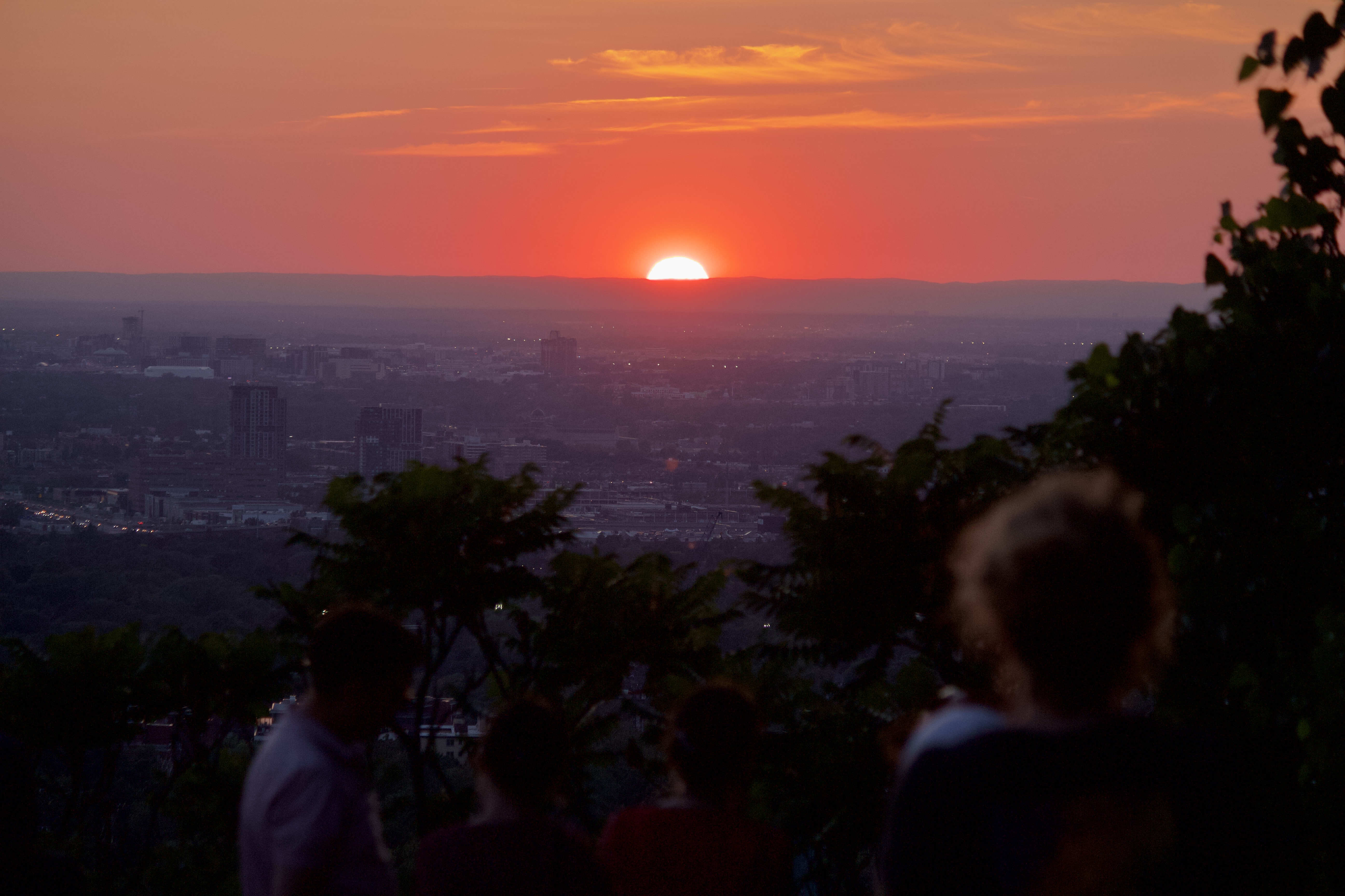 Sunset on Belvédère Outremont
