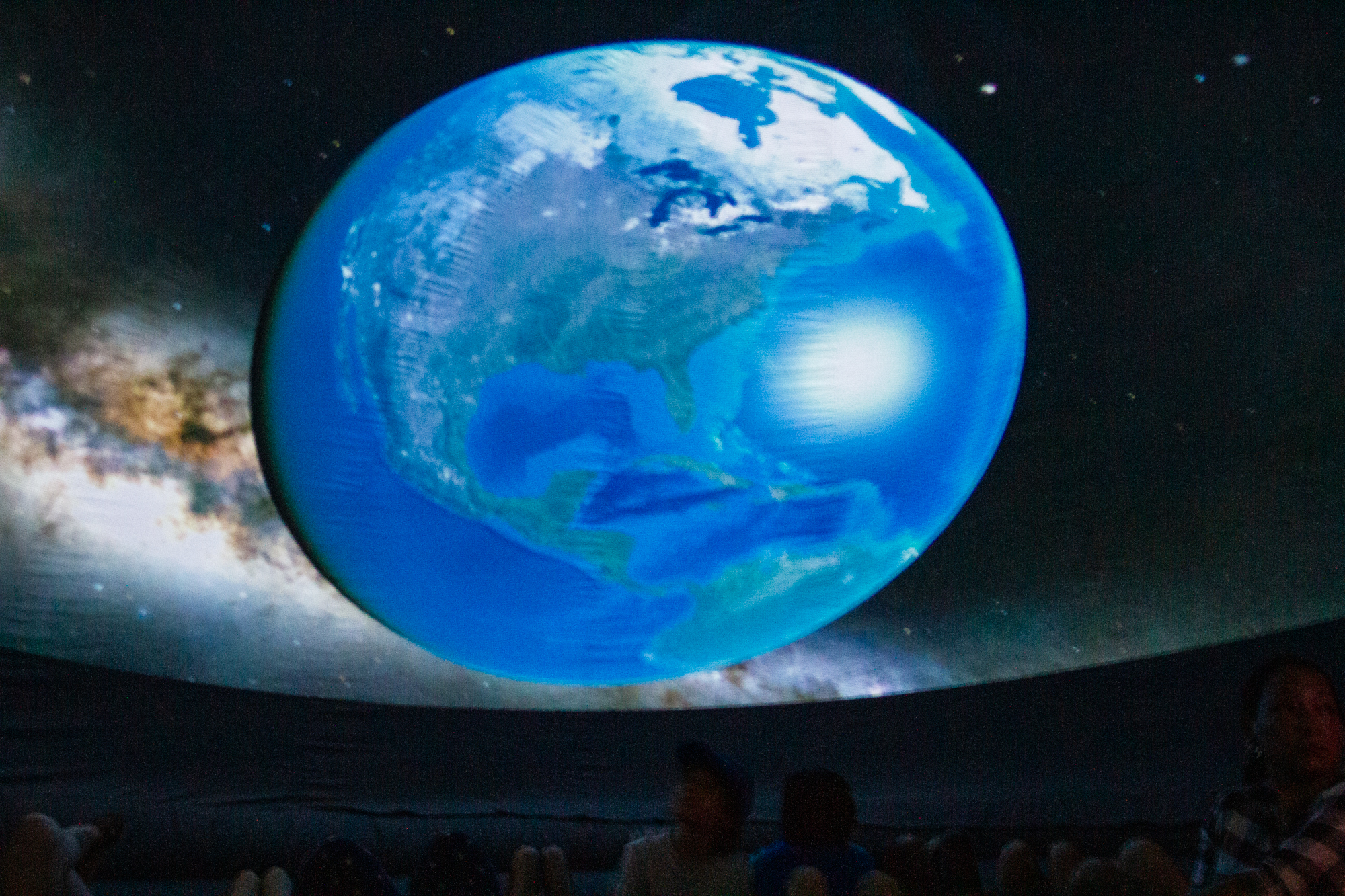 Earth as seen inside the planetarium