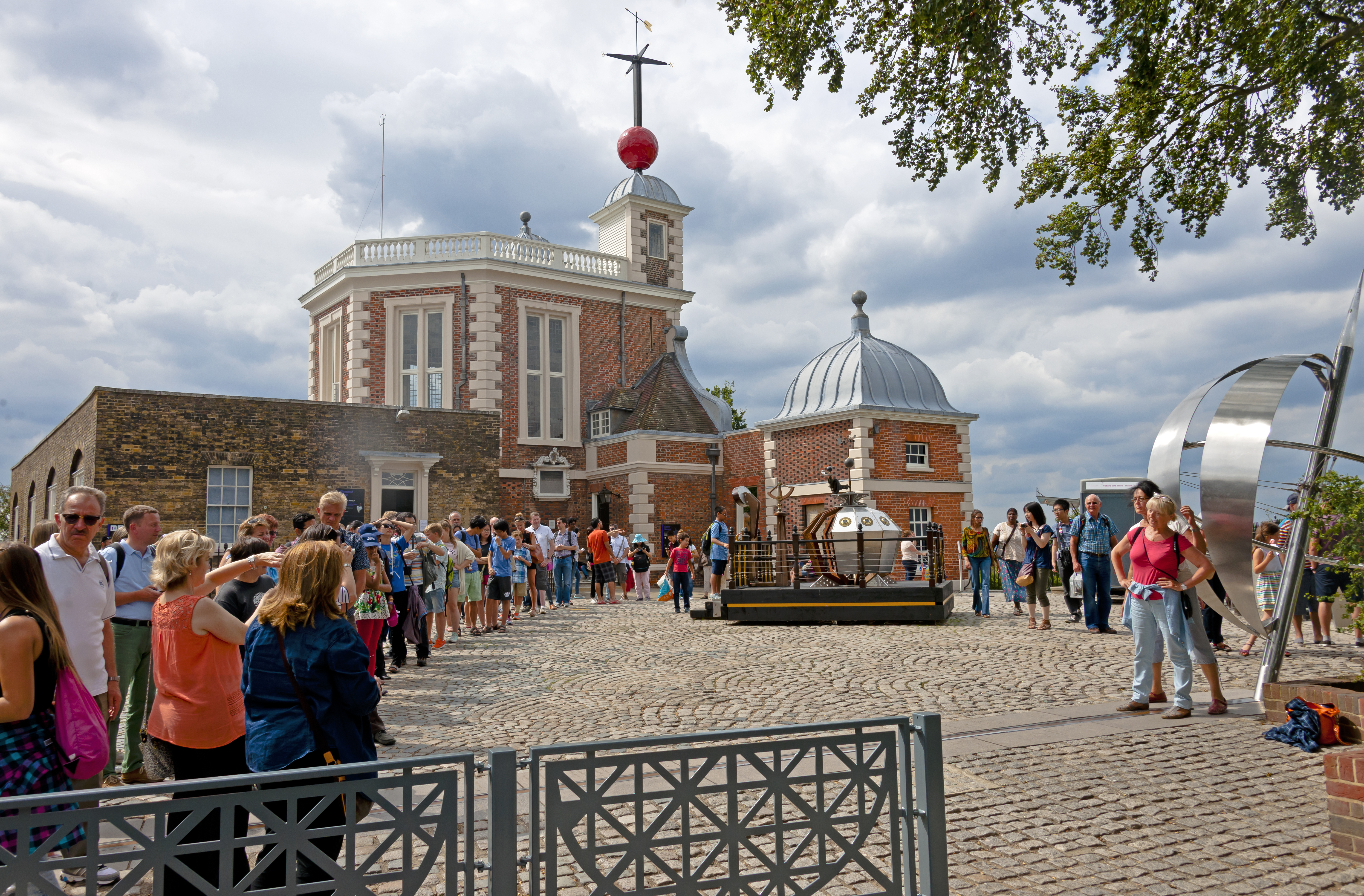 Tourists at the Prime Meridian