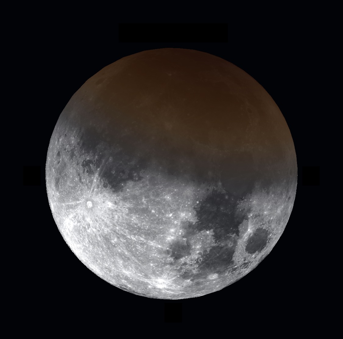 Moon becomes noticeably red