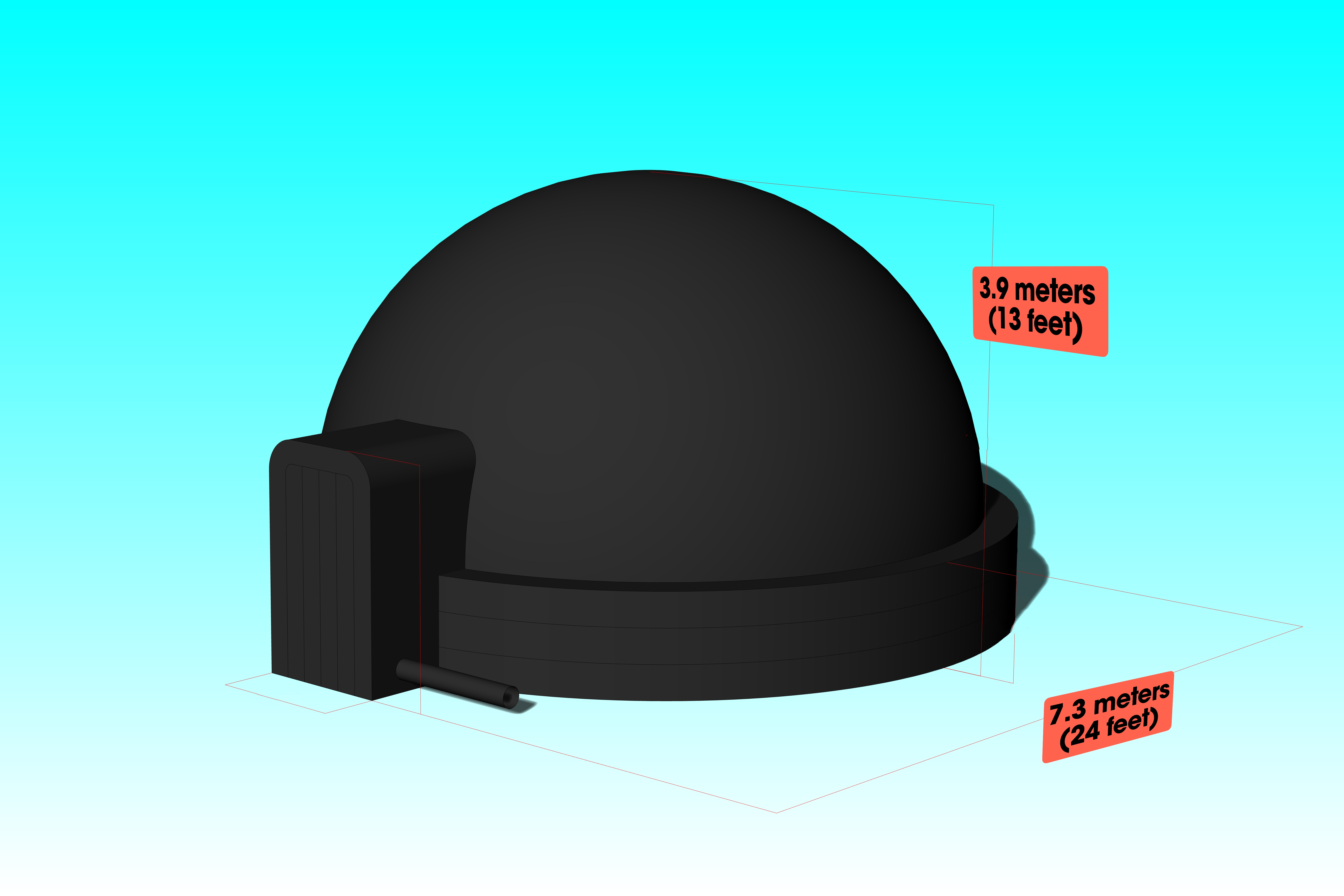 Planetarium dimensions