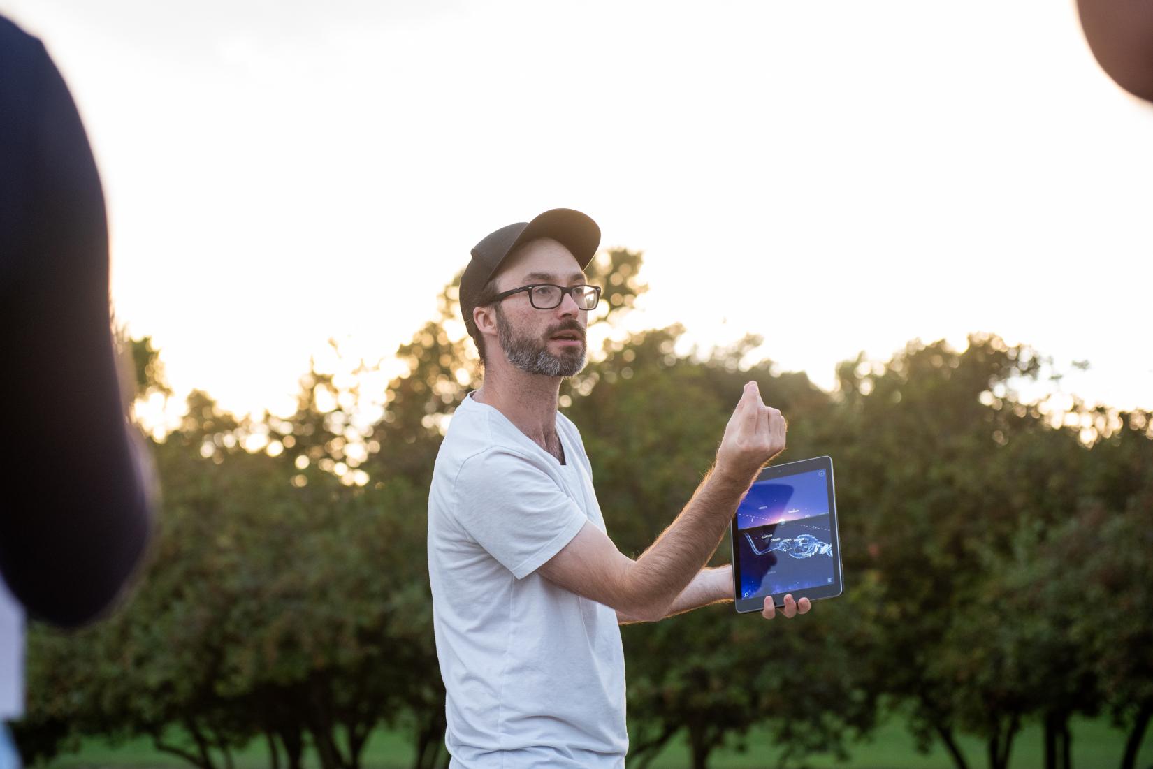 Trevor Kjorlien showing Star Walk 2