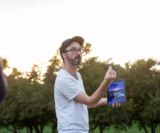 Trevor teaching a workshop