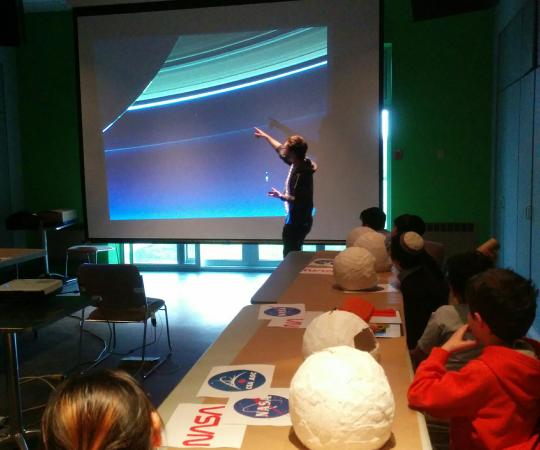 Trevor hosting a presentation