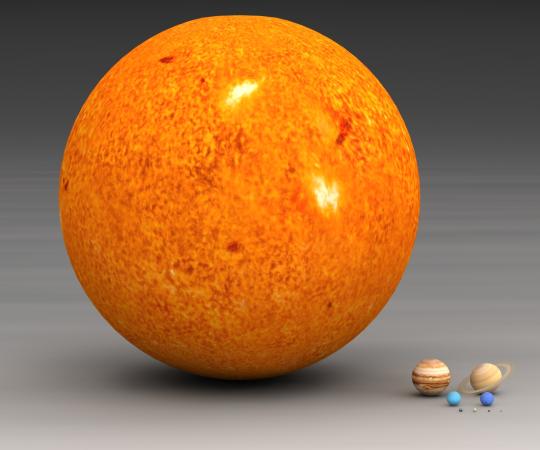 Modèle à l'échelle du système solaire
